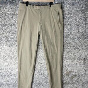 Sene Flextech Pants Mens 34x31 Khaki Slim Fit Stretch Performance Trousers